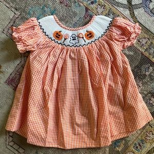 Halloween Smocked Dress - 3 months